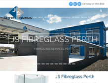 Tablet Screenshot of jsfibreglass.com.au